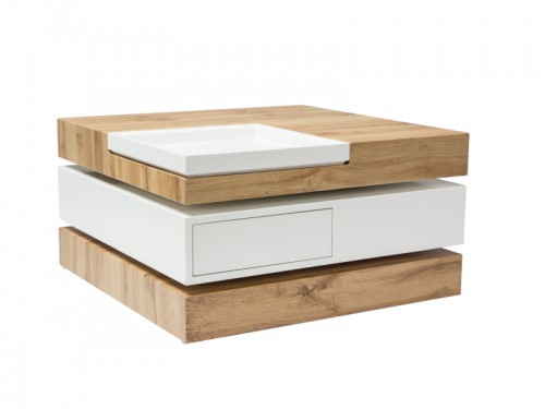 Журнальный столик Signal Trista III Дуб / Белый мат